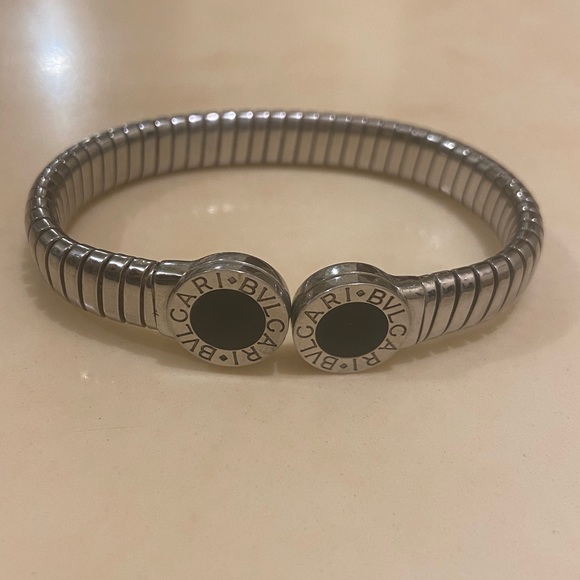 Stainless Steel Onyx bracelet by Bvlgari.original - Picture 2 of 3